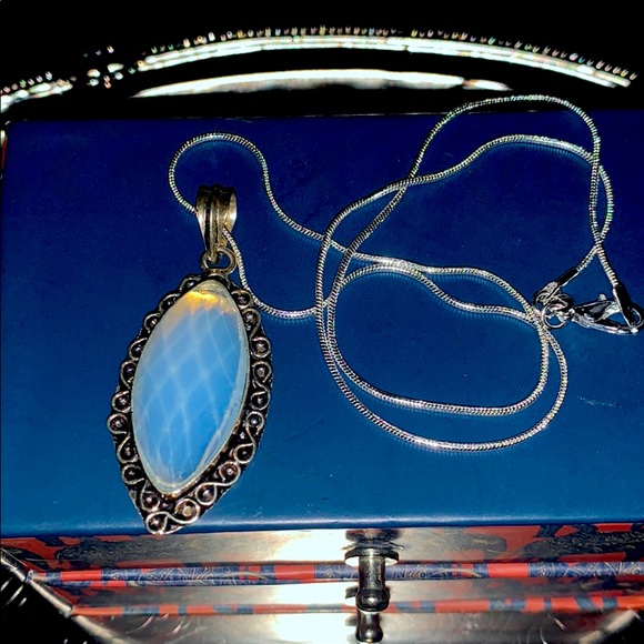 💎Huge Opal Pendant Charm Set in Sterling Silver - Picture 16 of 16